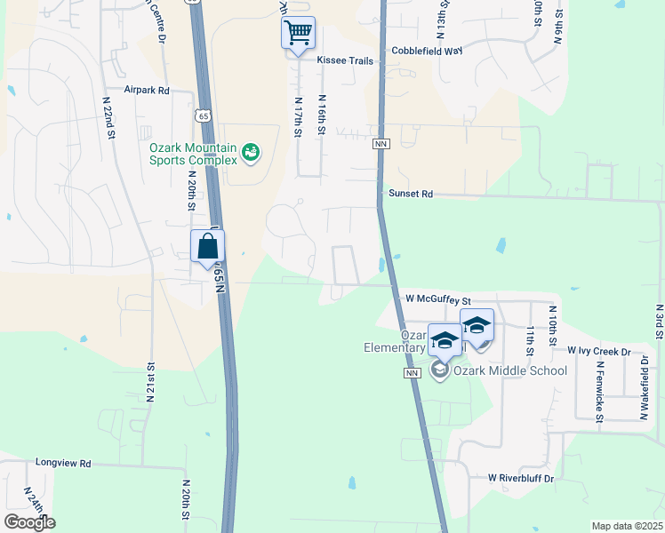 map of restaurants, bars, coffee shops, grocery stores, and more near in Christian County