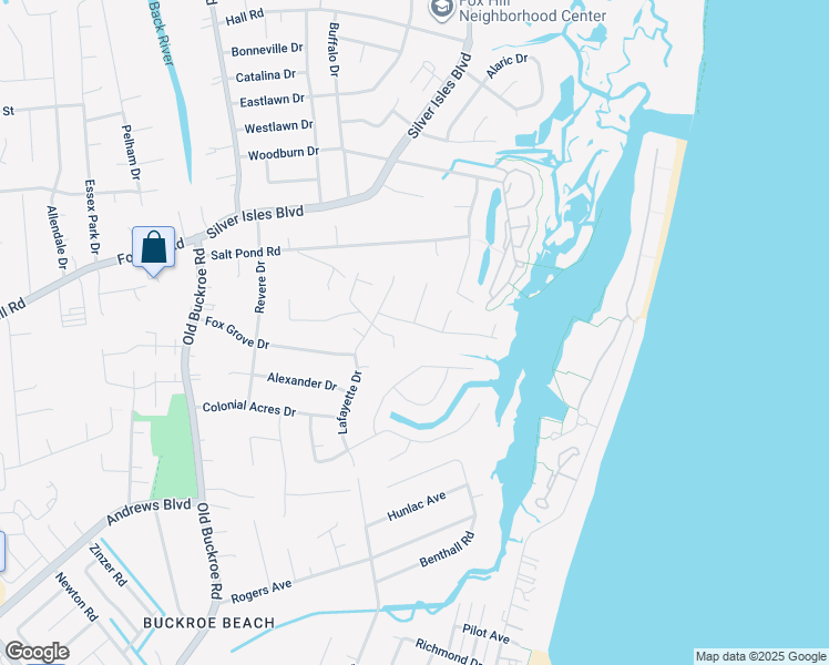 map of restaurants, bars, coffee shops, grocery stores, and more near 12 Sarfan Drive in Hampton