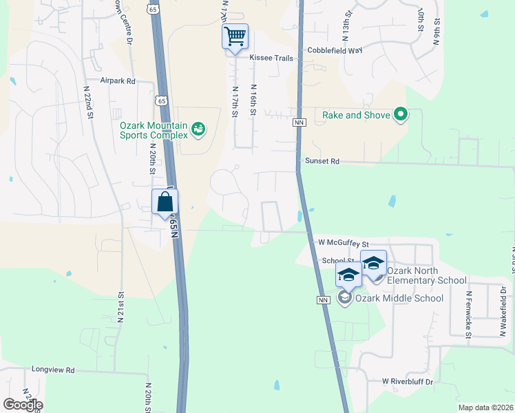 map of restaurants, bars, coffee shops, grocery stores, and more near in Christian County