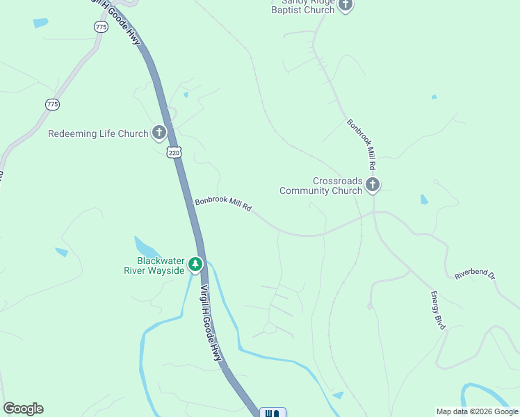 map of restaurants, bars, coffee shops, grocery stores, and more near 205 Bonbrook Mill Rd in Rocky Mt