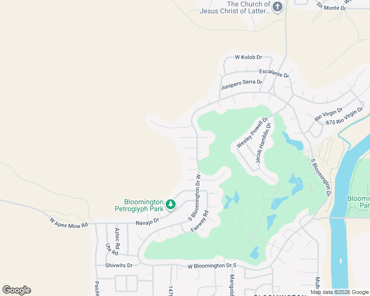 map of restaurants, bars, coffee shops, grocery stores, and more near 1498 Monticello Circle in St. George