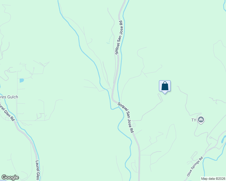 map of restaurants, bars, coffee shops, grocery stores, and more near 7401 Soquel San Jose Road in Soquel