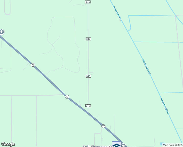map of restaurants, bars, coffee shops, grocery stores, and more near 1027 County Road 346 in Benton