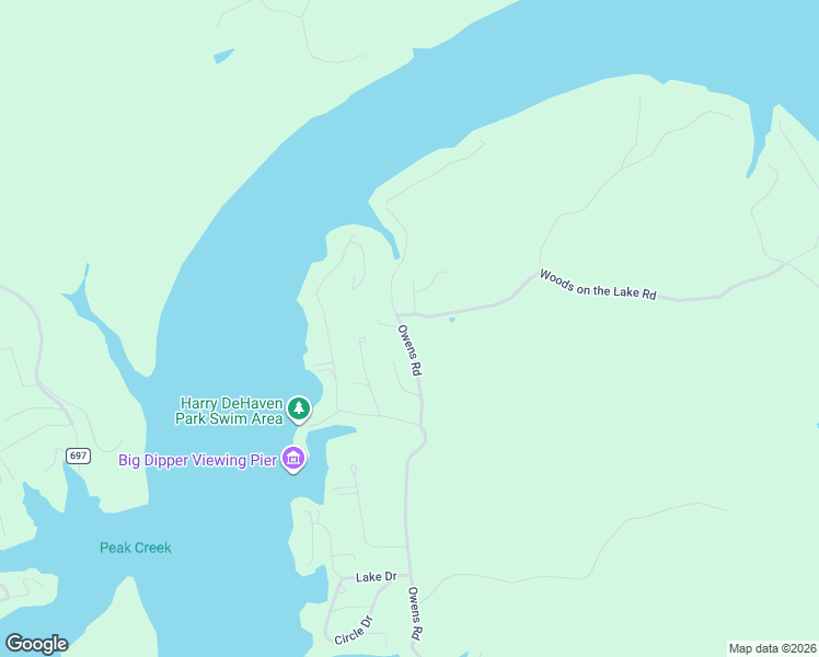 map of restaurants, bars, coffee shops, grocery stores, and more near 6868 Owens Road in Radford