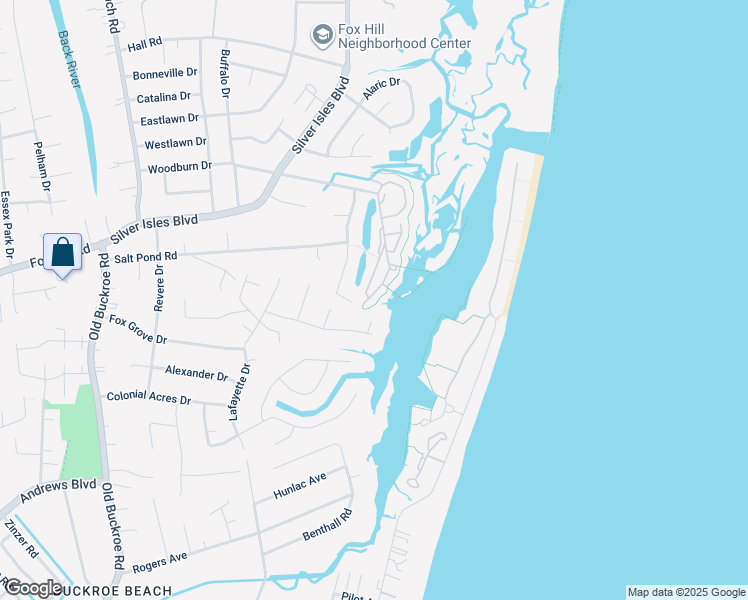map of restaurants, bars, coffee shops, grocery stores, and more near 381 Mainsail Drive in Hampton
