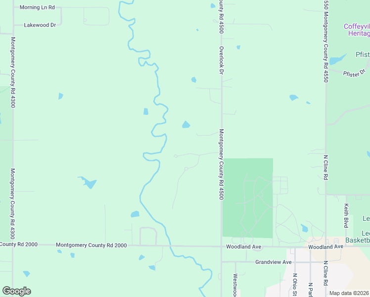 map of restaurants, bars, coffee shops, grocery stores, and more near 2997-2999 Northbrook in Coffeyville