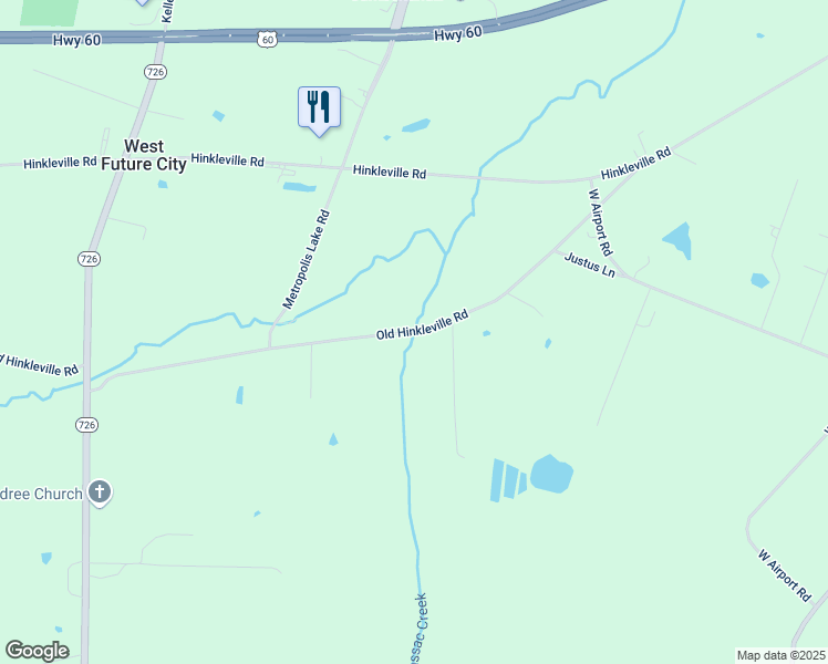 map of restaurants, bars, coffee shops, grocery stores, and more near 9271 Old Hinkleville Road in Kevil