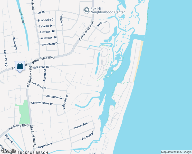 map of restaurants, bars, coffee shops, grocery stores, and more near 150 Genoa Drive in Hampton