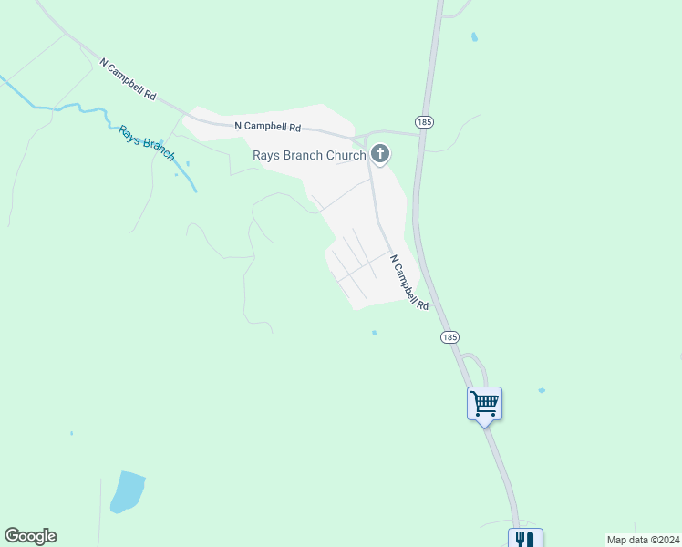 map of restaurants, bars, coffee shops, grocery stores, and more near 101-207 North Campbell Road in Bowling Green
