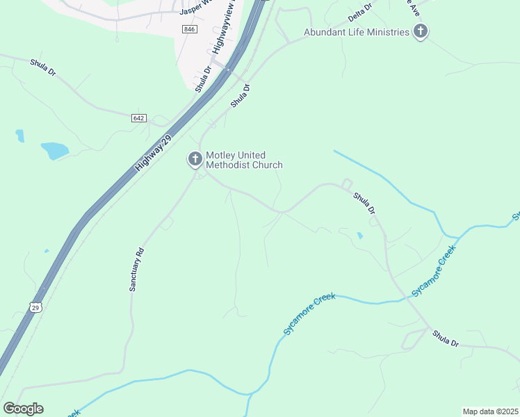 map of restaurants, bars, coffee shops, grocery stores, and more near 3805 Shula Drive in Hurt