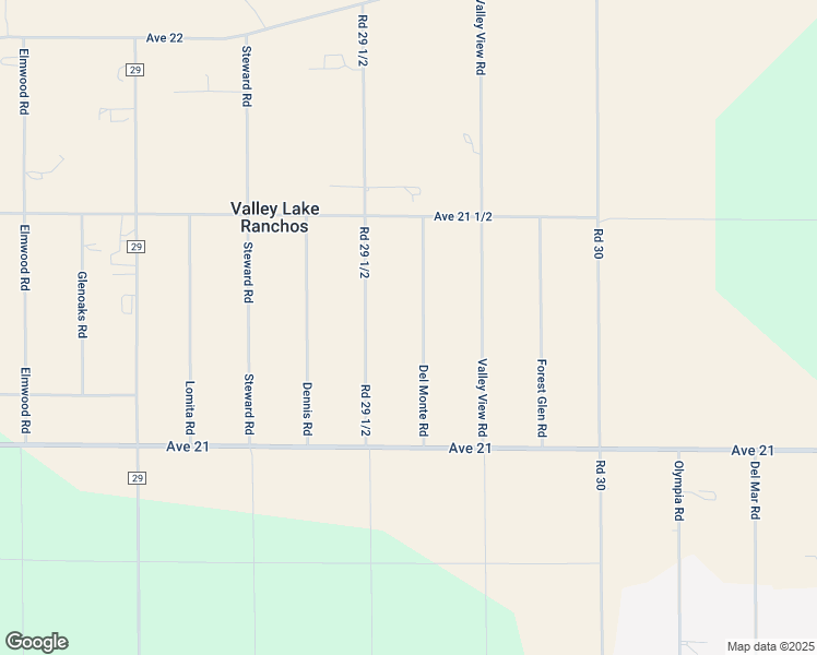 map of restaurants, bars, coffee shops, grocery stores, and more near 21256 Del Monte Road in Madera