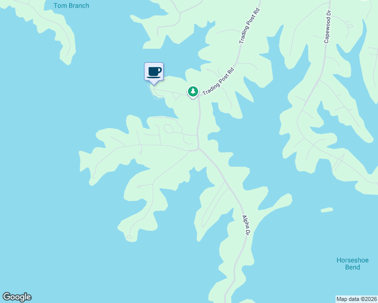 map of restaurants, bars, coffee shops, grocery stores, and more near 104 Lee Drive in Huddleston