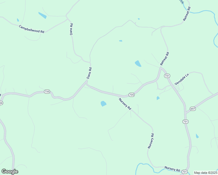 map of restaurants, bars, coffee shops, grocery stores, and more near Retreat Road in Boones Mill