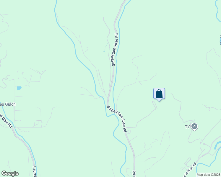 map of restaurants, bars, coffee shops, grocery stores, and more near 5851 Soquel San Jose Road in Soquel