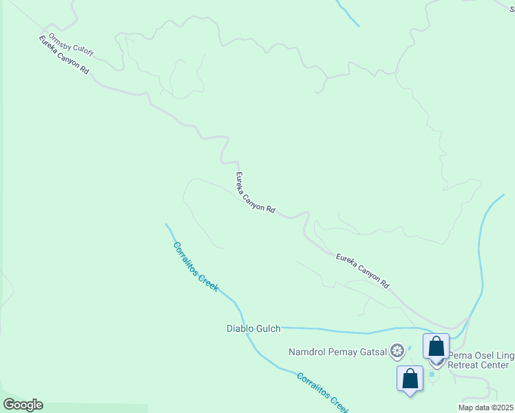 map of restaurants, bars, coffee shops, grocery stores, and more near 2301 Eureka Canyon Road in Watsonville