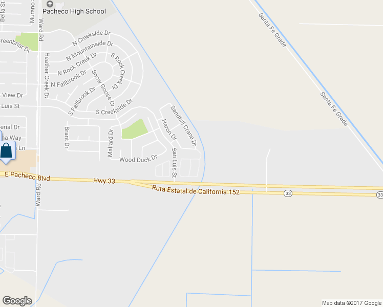 map of restaurants, bars, coffee shops, grocery stores, and more near 2879 Stilt Lane in Los Banos