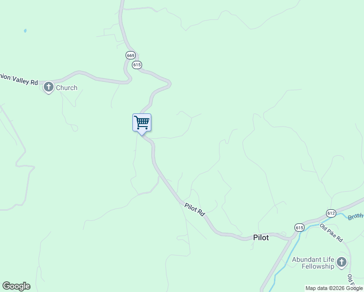 map of restaurants, bars, coffee shops, grocery stores, and more near 571 Cary Road in Pilot