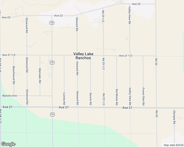 map of restaurants, bars, coffee shops, grocery stores, and more near 21413 Dennis in Madera