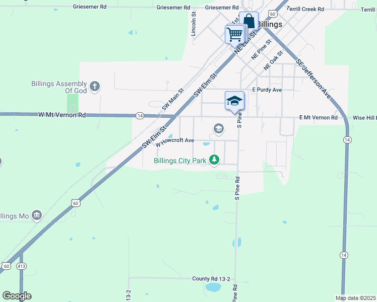map of restaurants, bars, coffee shops, grocery stores, and more near 300-398 W Howcroft Ave in Billings