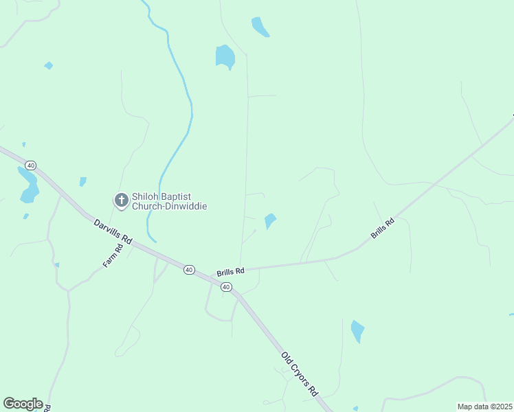 map of restaurants, bars, coffee shops, grocery stores, and more near 15591 McKissicks Road in McKenney