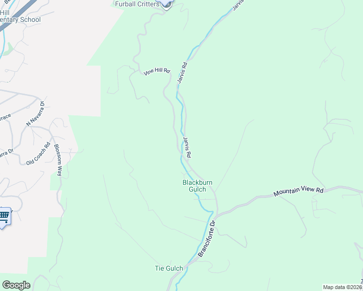 map of restaurants, bars, coffee shops, grocery stores, and more near 431 Vine Hill Road in Santa Cruz