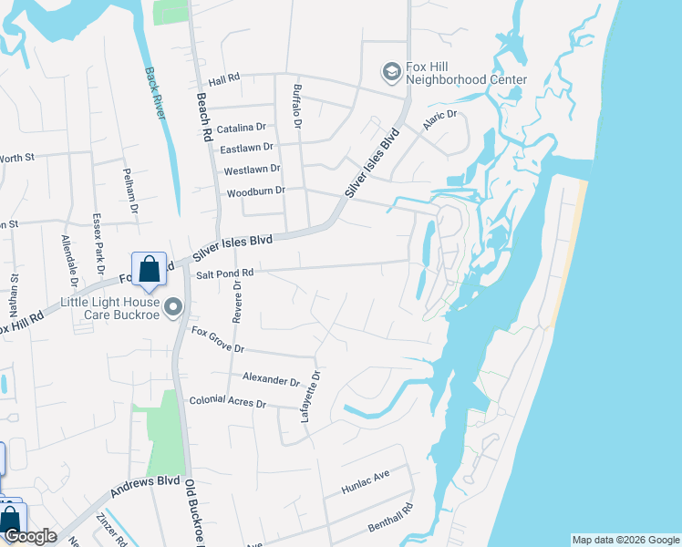 map of restaurants, bars, coffee shops, grocery stores, and more near 200 Salt Pond Road in Hampton