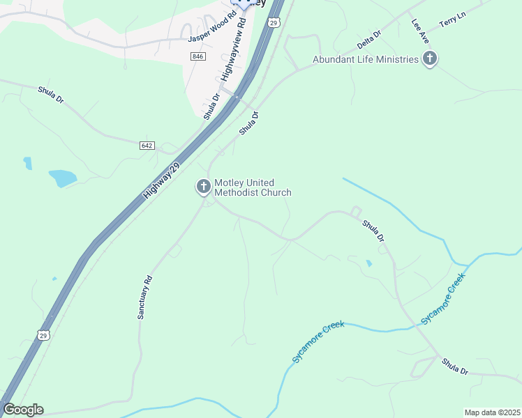 map of restaurants, bars, coffee shops, grocery stores, and more near 3880 Shula Drive in Hurt
