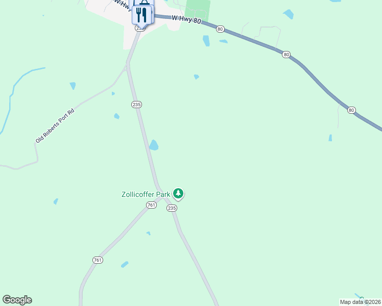 map of restaurants, bars, coffee shops, grocery stores, and more near 472 State Highway 235 in Nancy