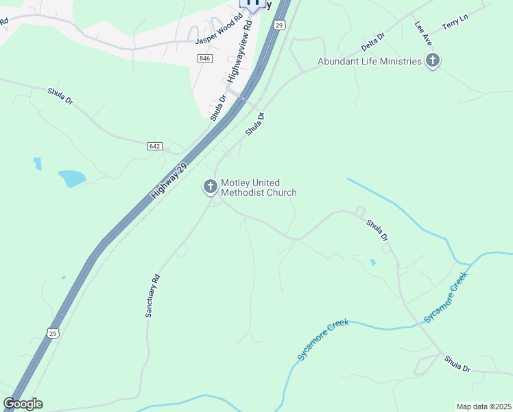 map of restaurants, bars, coffee shops, grocery stores, and more near 3936 Shula Drive in Hurt