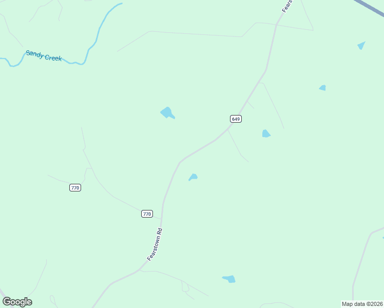 map of restaurants, bars, coffee shops, grocery stores, and more near Fearstown Road in Charlotte Court House