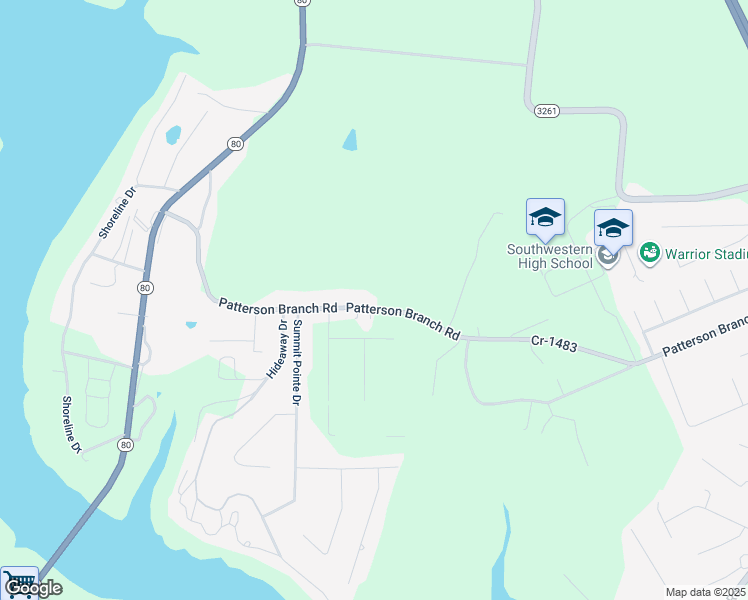 map of restaurants, bars, coffee shops, grocery stores, and more near 636 Patterson Branch Road in Somerset