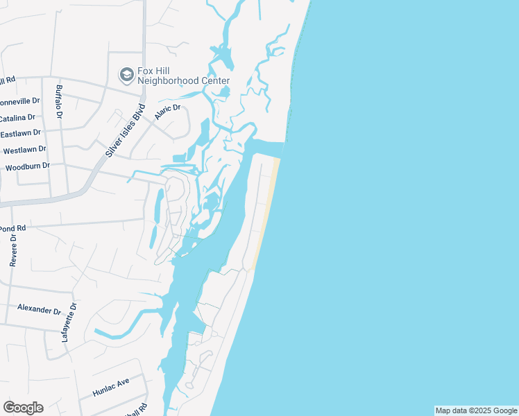 map of restaurants, bars, coffee shops, grocery stores, and more near 46 Bay Front Place in Hampton