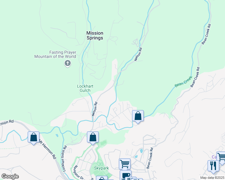 map of restaurants, bars, coffee shops, grocery stores, and more near 300 Nelson Road in Scotts Valley
