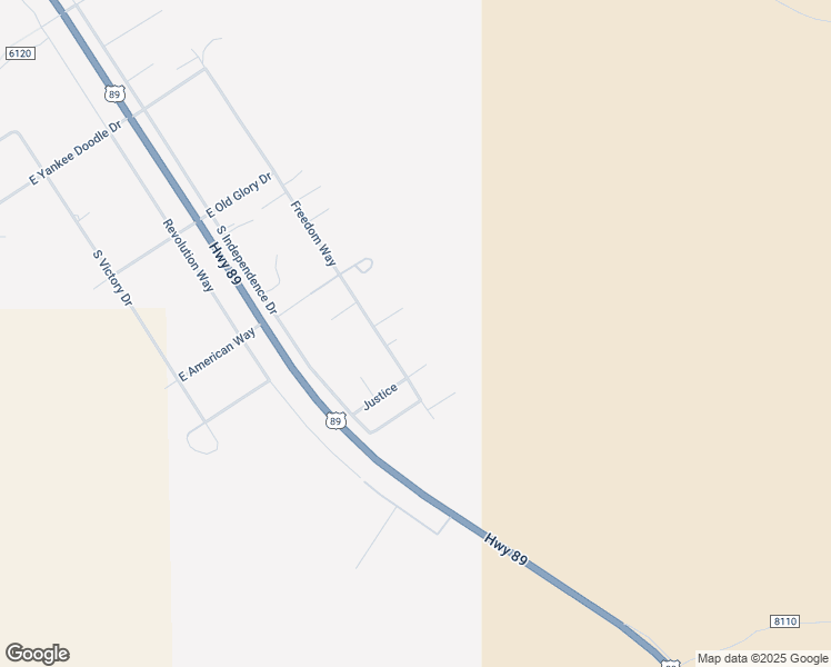 map of restaurants, bars, coffee shops, grocery stores, and more near 1175 Freedom Way in Big Water