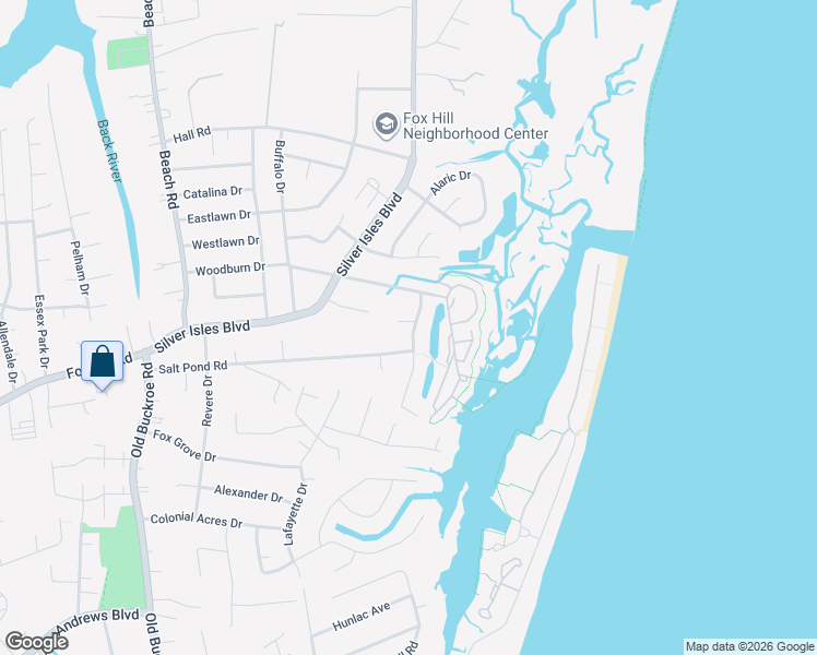 map of restaurants, bars, coffee shops, grocery stores, and more near 12 Southall Landings in Hampton