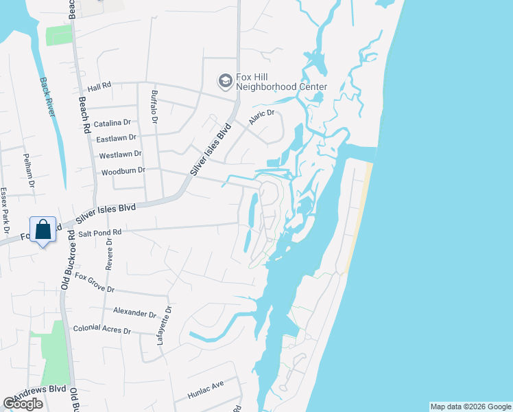 map of restaurants, bars, coffee shops, grocery stores, and more near 98 Mainsail Drive in Hampton