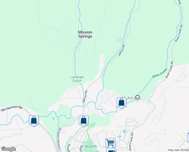 map of restaurants, bars, coffee shops, grocery stores, and more near 231 Nelson Road in Scotts Valley