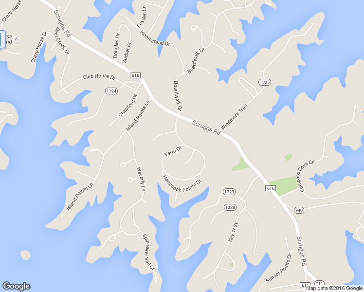 map of restaurants, bars, coffee shops, grocery stores, and more near Farm Drive in Moneta