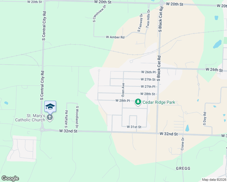 map of restaurants, bars, coffee shops, grocery stores, and more near 4619 W 28th St in Joplin