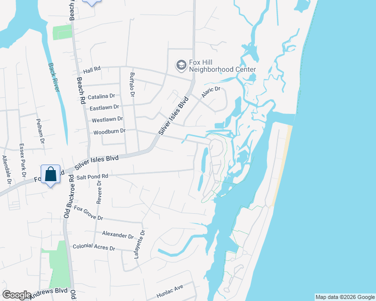 map of restaurants, bars, coffee shops, grocery stores, and more near 12 Southall Landings in Hampton
