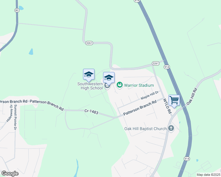 map of restaurants, bars, coffee shops, grocery stores, and more near 1765 WTLO Road in Somerset