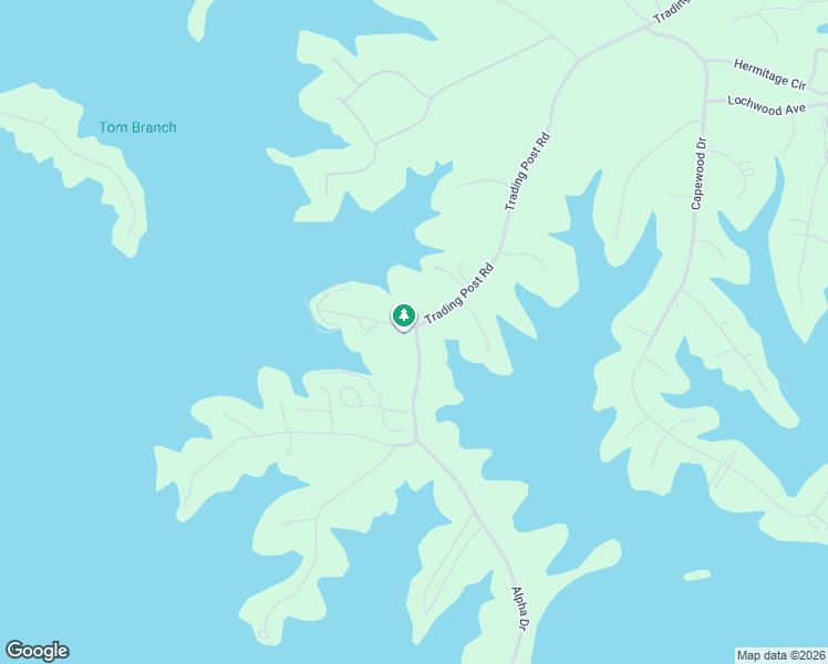 map of restaurants, bars, coffee shops, grocery stores, and more near 3321 Trading Post Road in Bedford