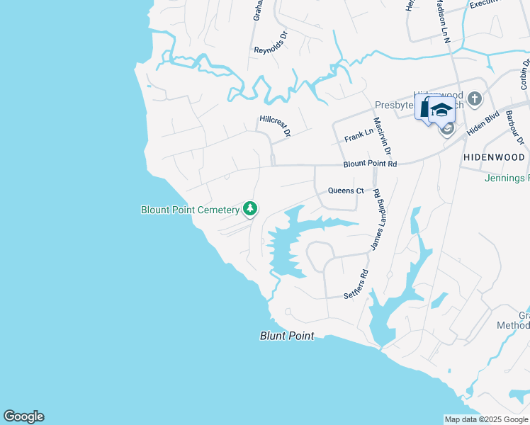 map of restaurants, bars, coffee shops, grocery stores, and more near 59 Queens Court in Newport News