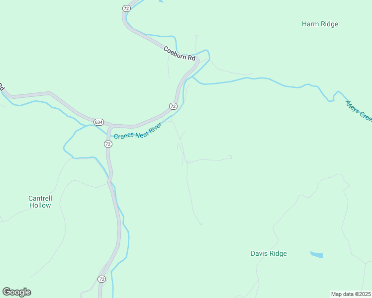 map of restaurants, bars, coffee shops, grocery stores, and more near State Route 634 in Coeburn