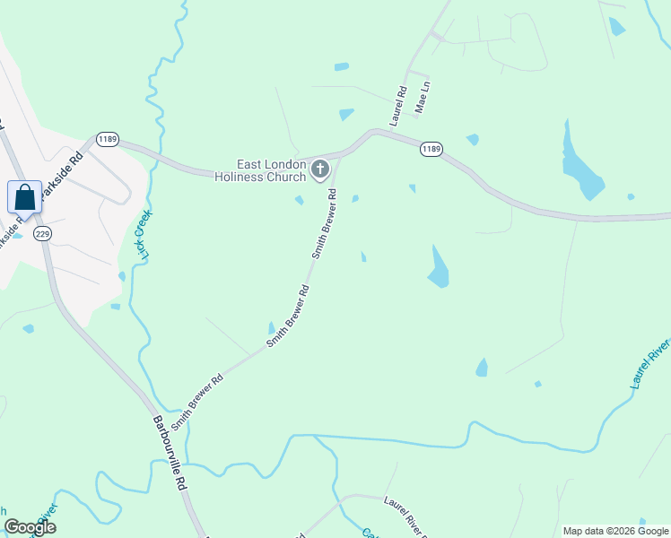 map of restaurants, bars, coffee shops, grocery stores, and more near 256 Smith Brewer Road in London