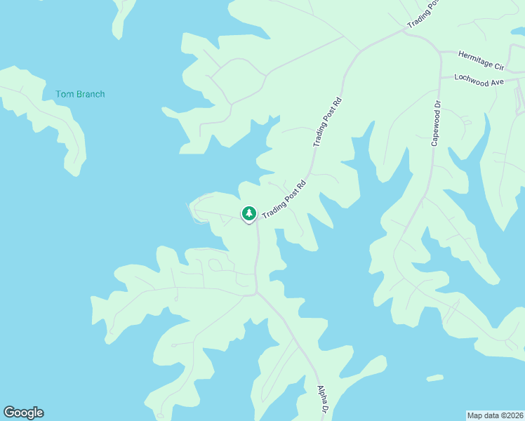 map of restaurants, bars, coffee shops, grocery stores, and more near 3321 Trading Post Road in Huddleston