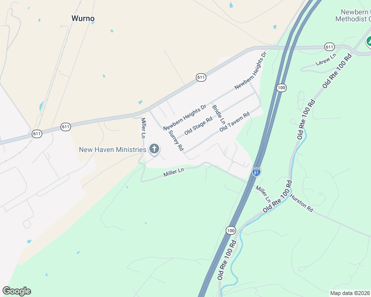 map of restaurants, bars, coffee shops, grocery stores, and more near 4503 Old Tavern Road in Pulaski