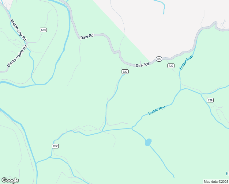 map of restaurants, bars, coffee shops, grocery stores, and more near 60 Sugar Run Road in Cedar Bluff