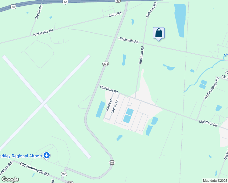 map of restaurants, bars, coffee shops, grocery stores, and more near 2801 Katey Lane in West Paducah