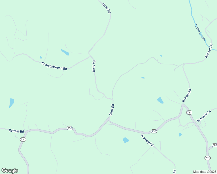 map of restaurants, bars, coffee shops, grocery stores, and more near 164 Dans Road in Boones Mill